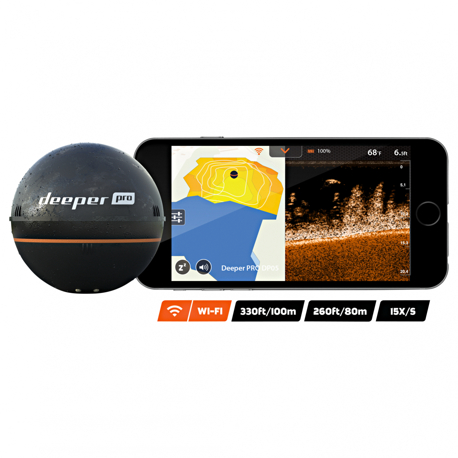 Deeper Fishfinder Smart Sonar Pro
