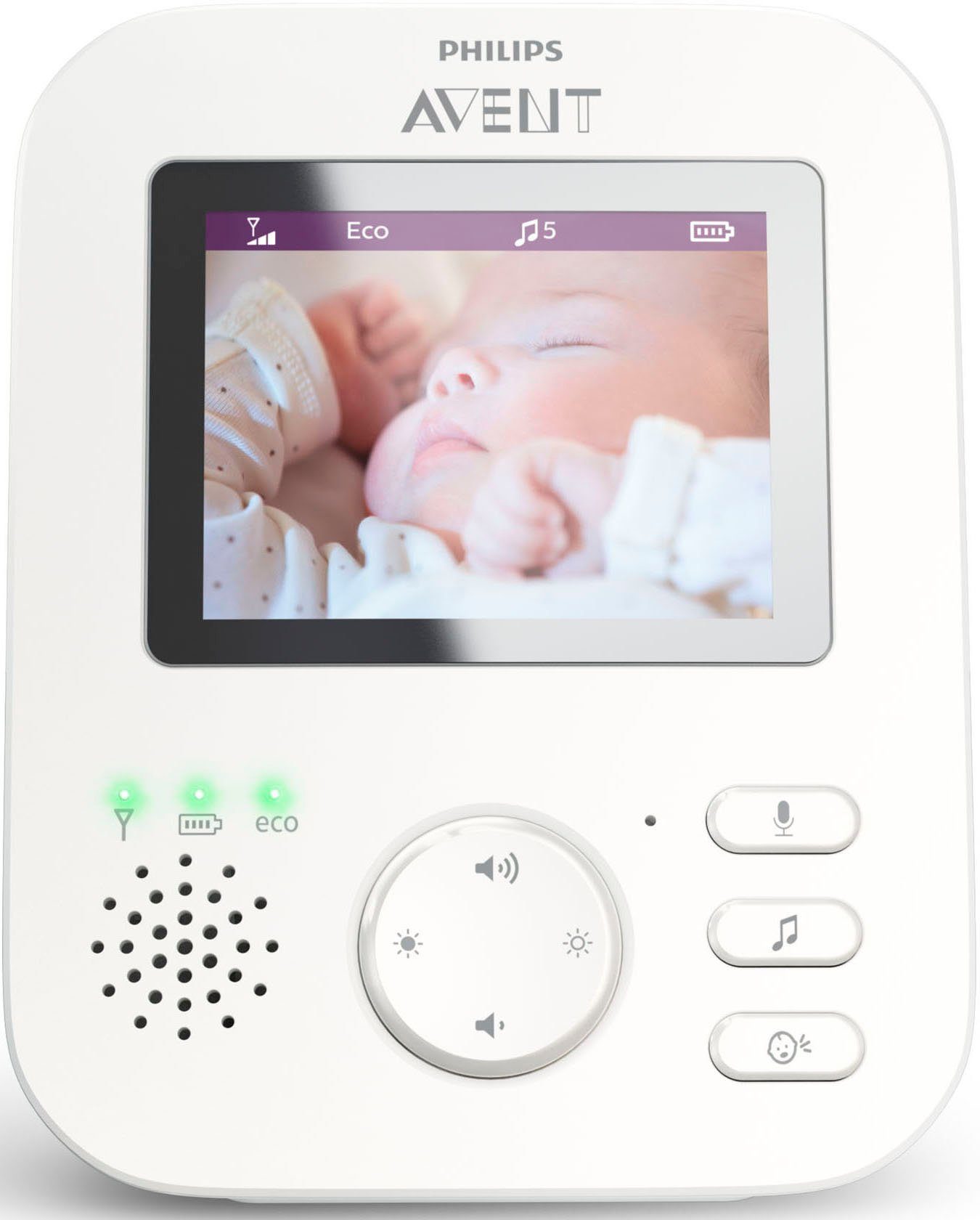 Philips AVENT Video-Babyphone SCD833/26, sichere Verbindung, 2,7 Zoll Farbdisplay, Eco-Mode