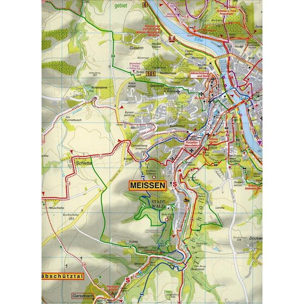 Meißen und Umgebung 1 : 20 000. Wander- und Radwanderkarte - Wanderkarte