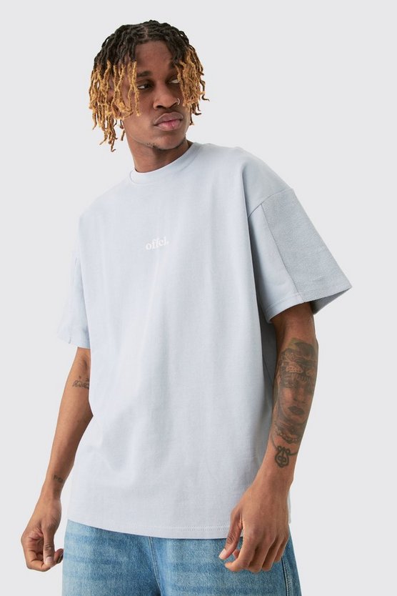 Tall Oversize T-Shirt mit Silikon-Print