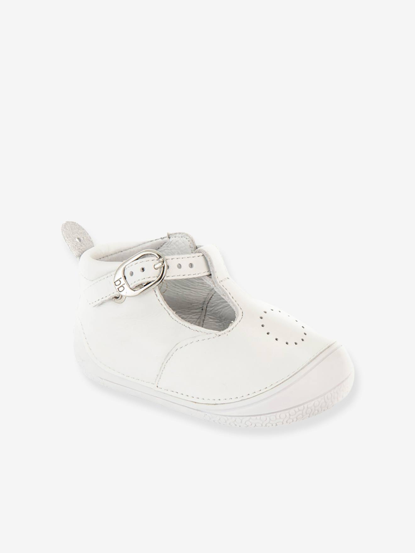 Bottillons salomés cuir bébé fille Zia Babybotte® blanc
