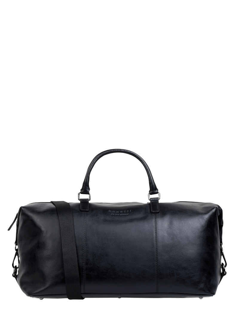 Weekender aus Leder in schwarz