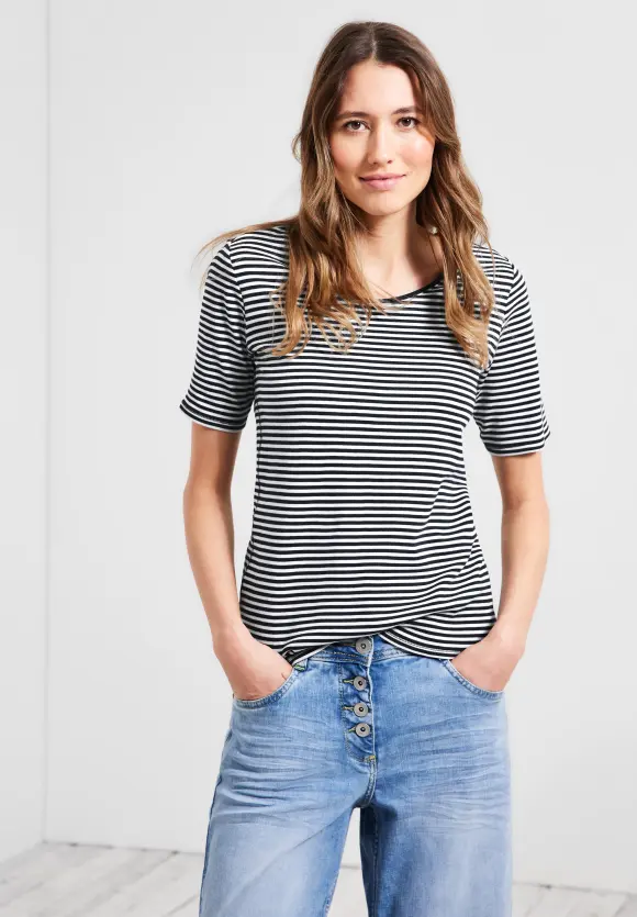 CECIL T-Shirt mit Streifenmuster