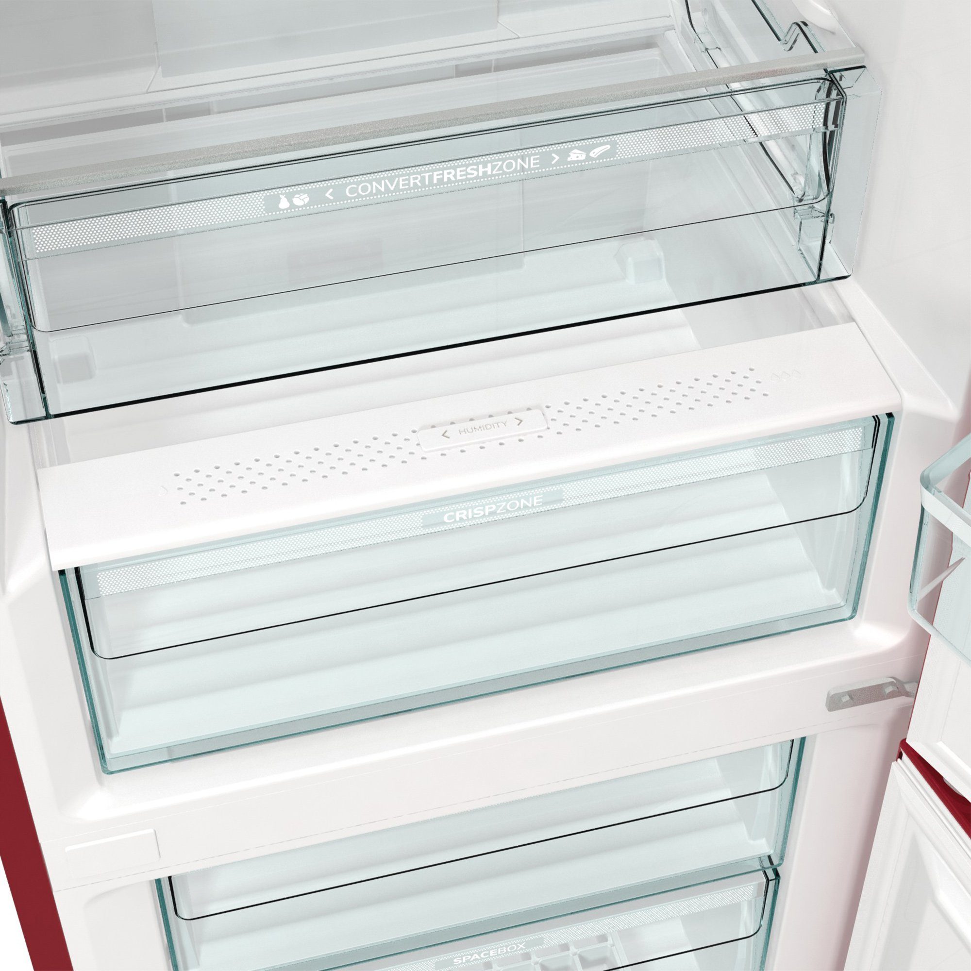 GORENJE Kühlschrank ONRK619ER, 194 cm hoch, 60 cm breit, LED Display, NoFrostPlus, FastFreeze, IonAir und MultiFlow 360°