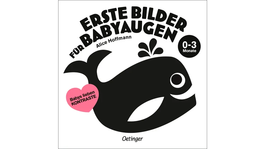 Erste Bilder für Babyaugen. Ab 0 Monaten Babys lieben Kontraste