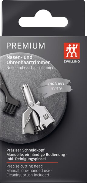 ZWILLING Beauty Premium Nasen- und Ohrenhaartrimmer - silver Trimmer