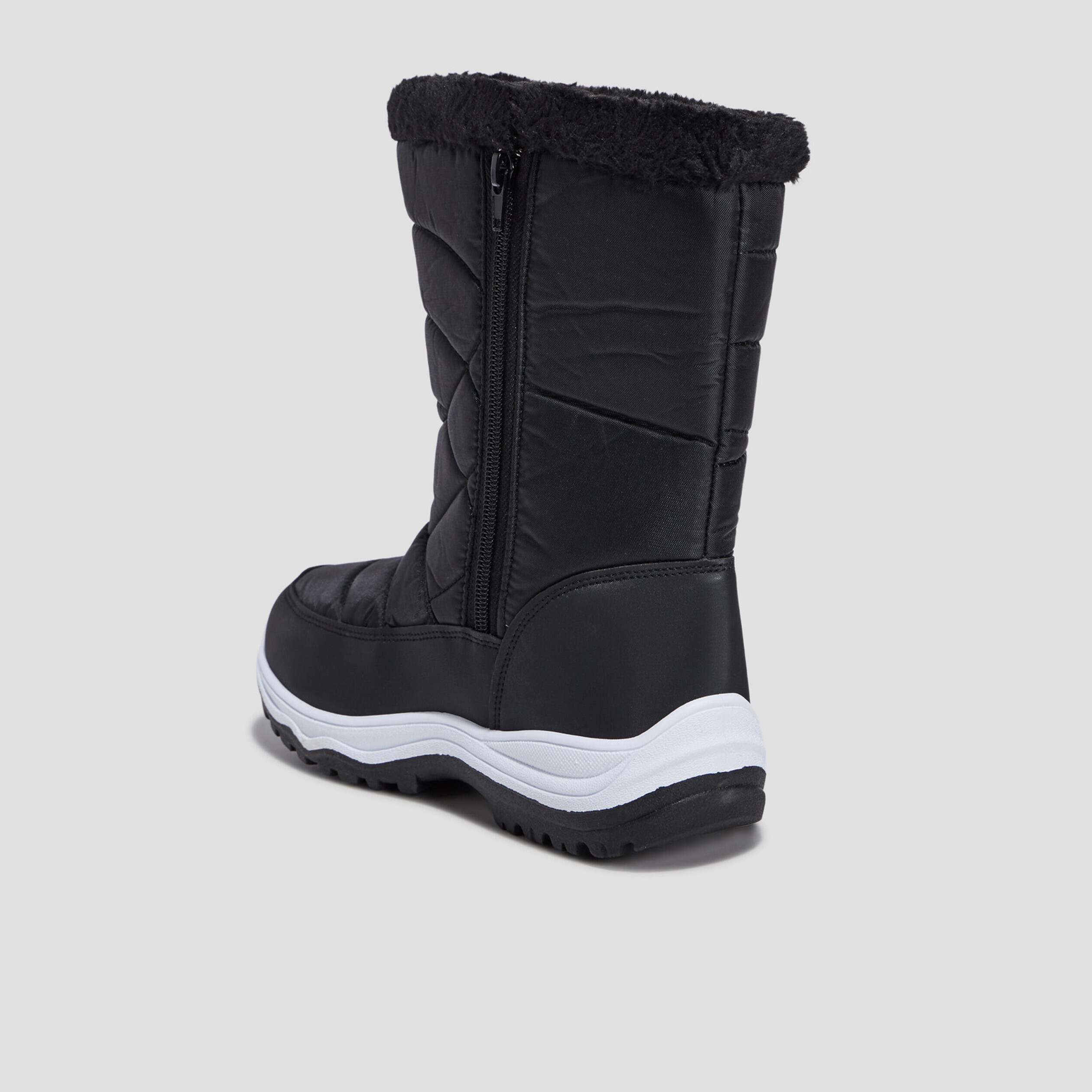 Bottes de neige fourrées noir femme | La Halle
