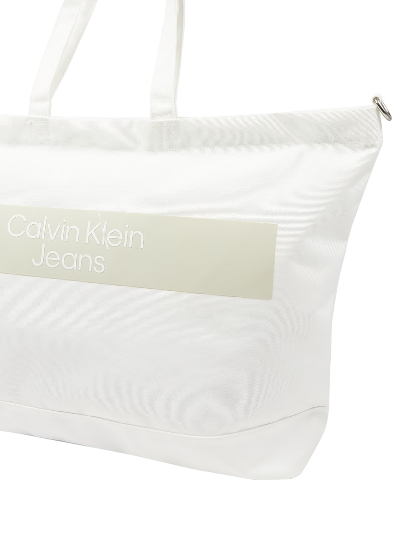 Shopper mit Logo  in weiß