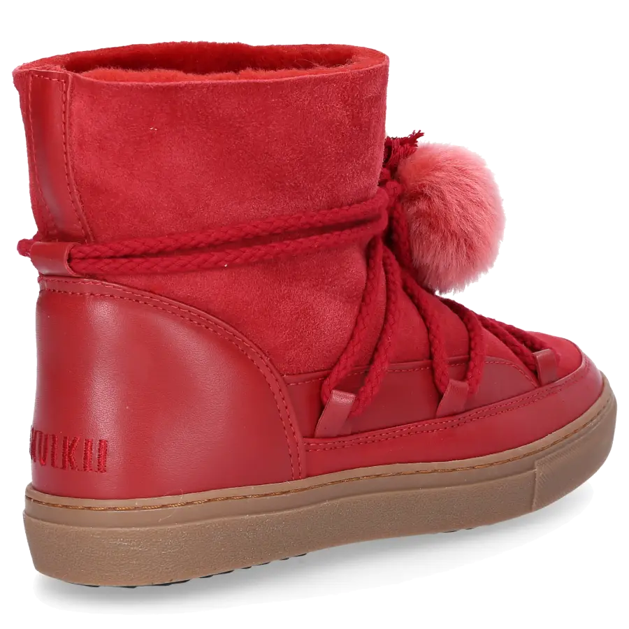 INUIKII - Snowboots 20100 Kalbsleder Bommel rot - rot