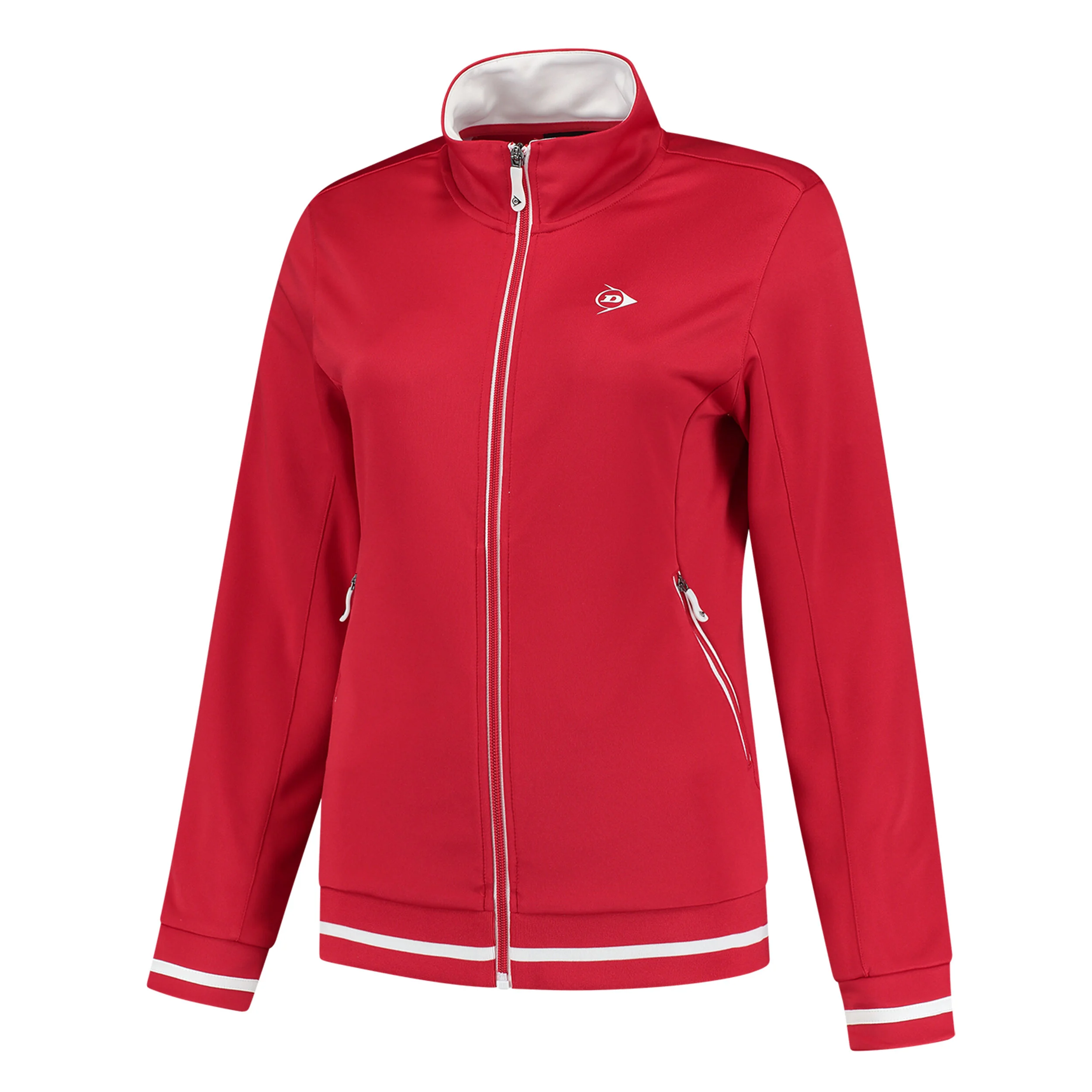 Knitted Trainingsjacke Damen - Rot