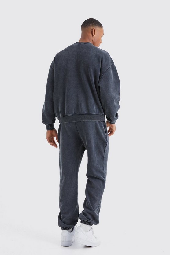 Official Jogginghose mit Acid-Waschung
