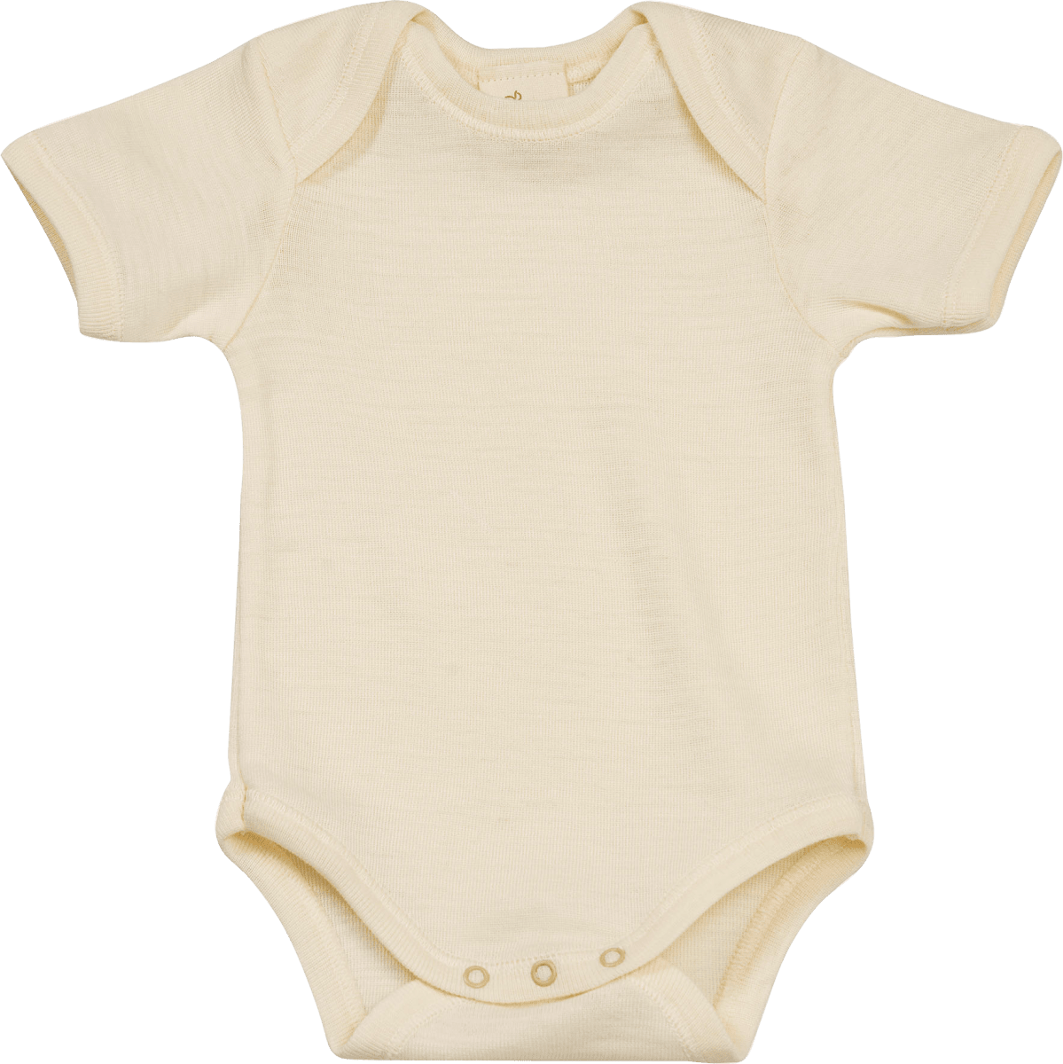 Body Kurzarm aus Bio-Wolle und Seide, natur, Gr. 74/80, 1 St