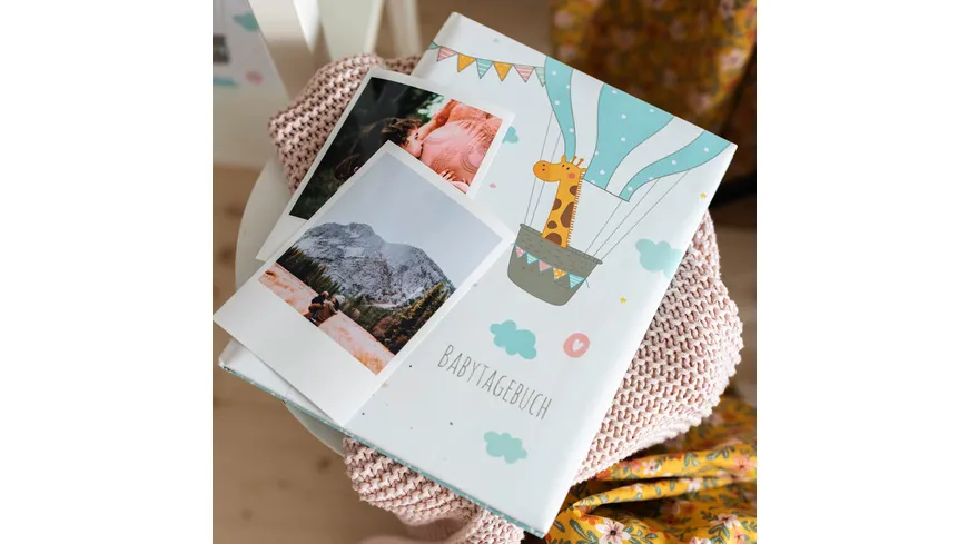 goldbuch Babytagebuch Ballonfahrt 21x28 cm mit 44 illustrierte Seiten