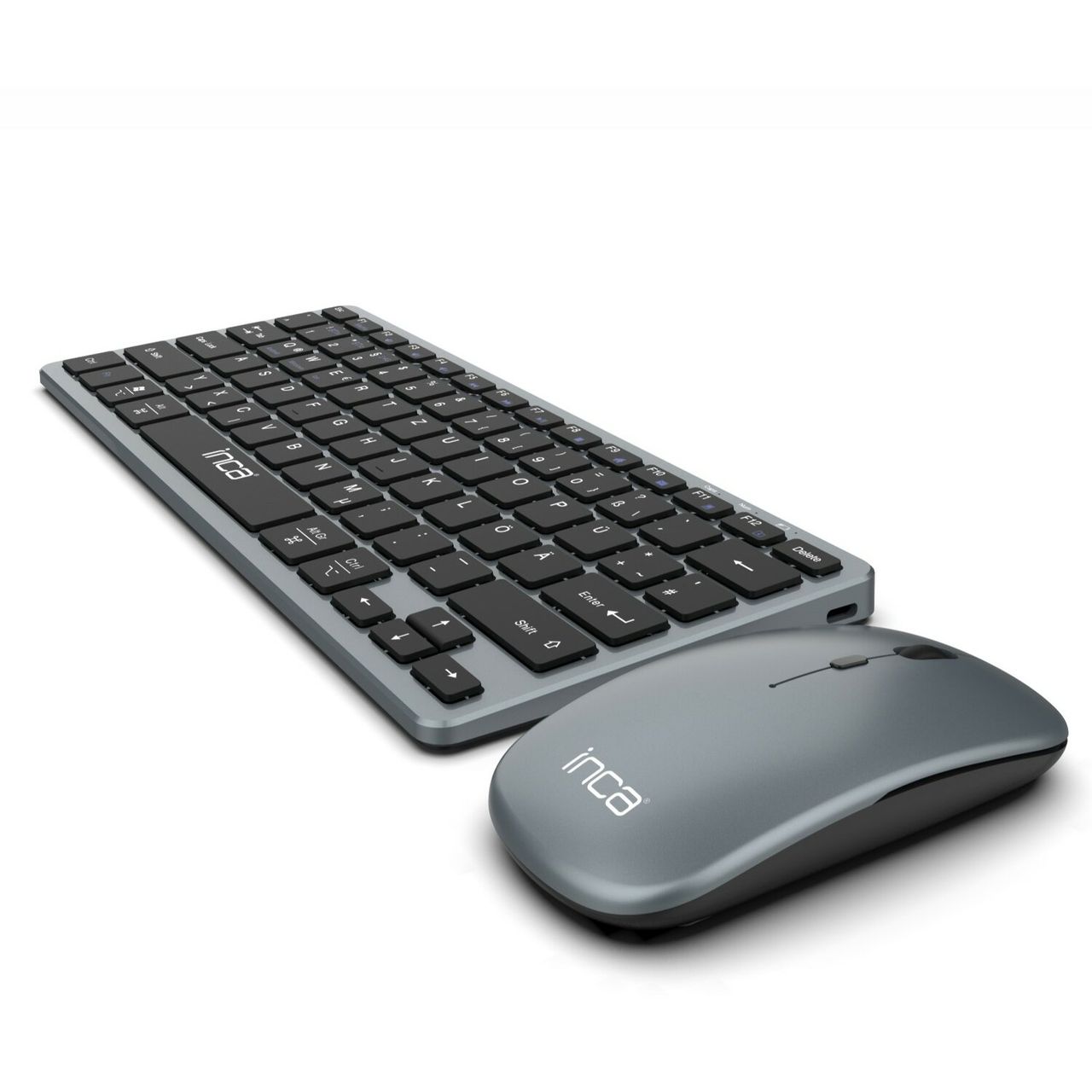 Inca Smart Wireless Drahtlos Tastatur und Maus-Set wiederaufladbarer Akku