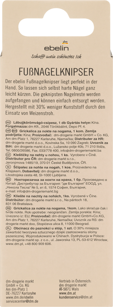 Fußnagelknipser, 1 St