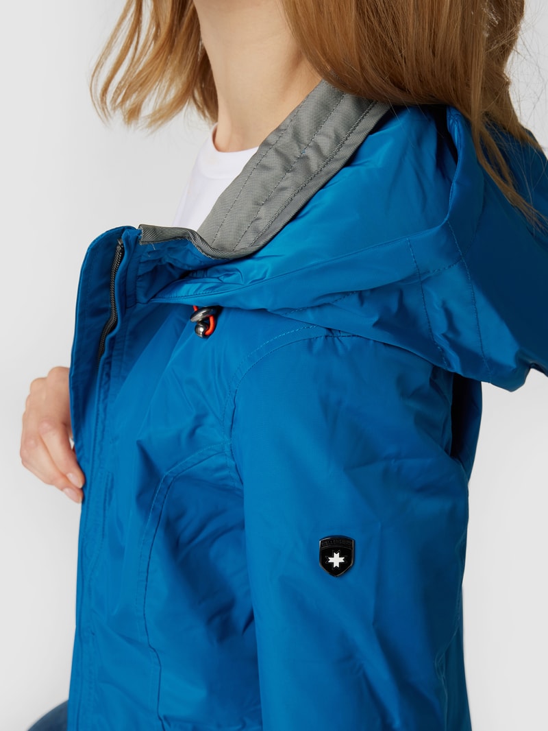 Jacke mit Label-Detail Modell 'STOCKHOLM' in royalblau
