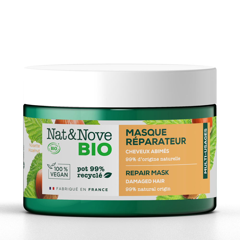 Nat & Nove Bio NAT&NOVE BIO Masque réparateur CertifiéBio cheveux abimés 300ml MASQUE certifié BIO