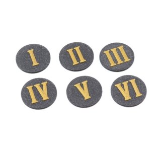 Objective Marker 25mm - BlackGlitter/Gold (6)