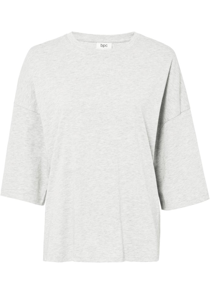 Baumwoll- Oversize-Shirt, halbarm