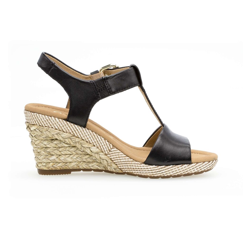 Gabor comfort Keilsandalette schwarz