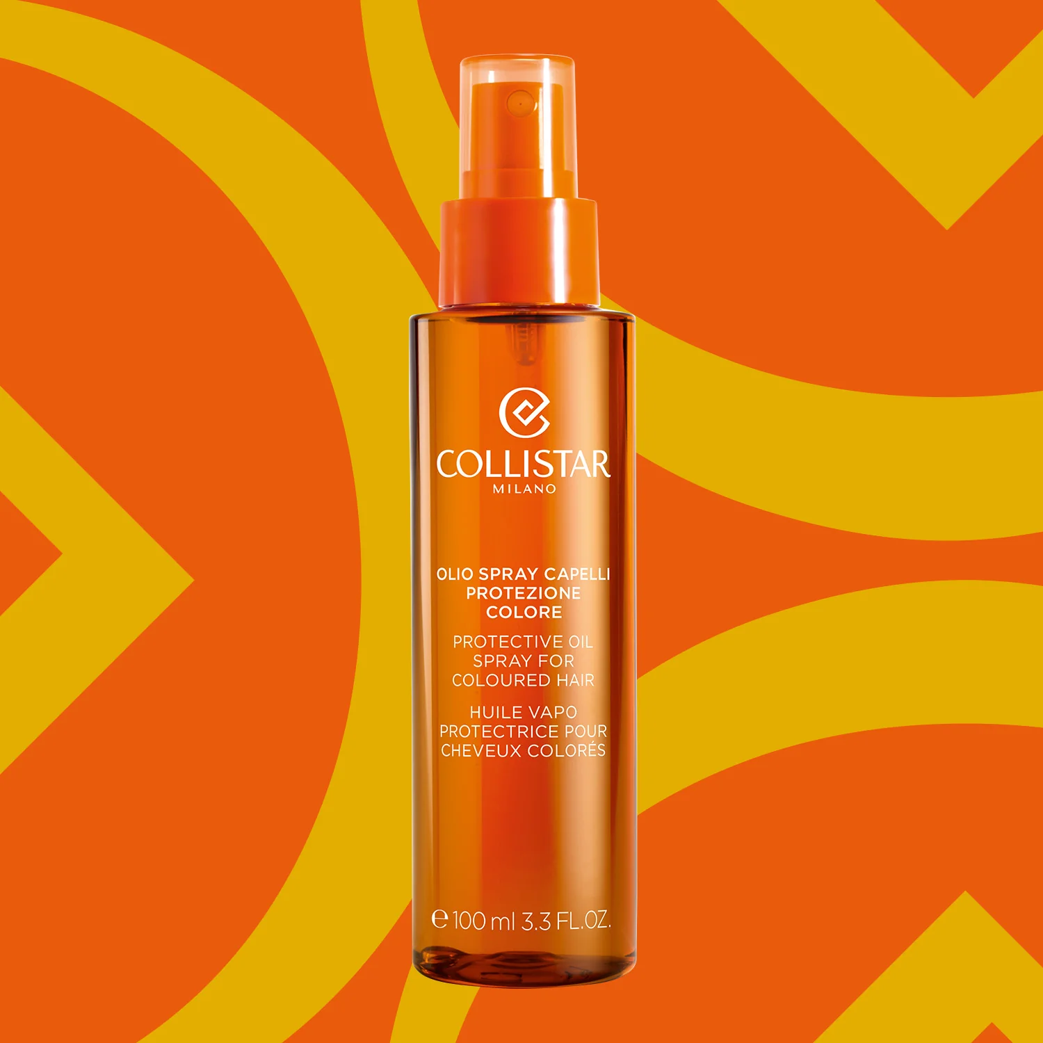 Spray de óleo bronzeador para proteção da cor do cabelo - Tratamento capilar com proteção solar