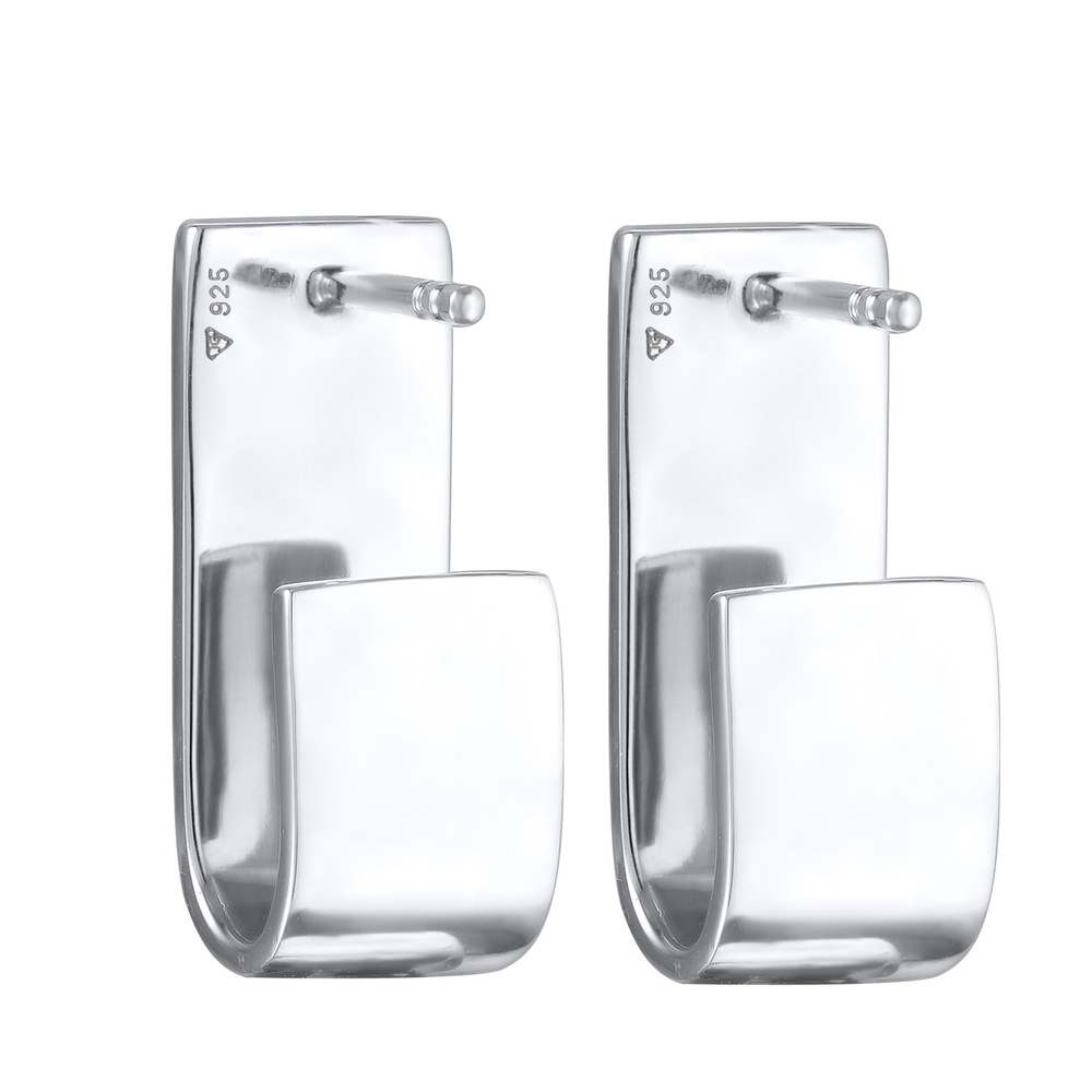 Elli Elli Boucles d'Oreilles Femmes clous d'oreilles chunky moderne en argent sterling Boucles d'oreilles