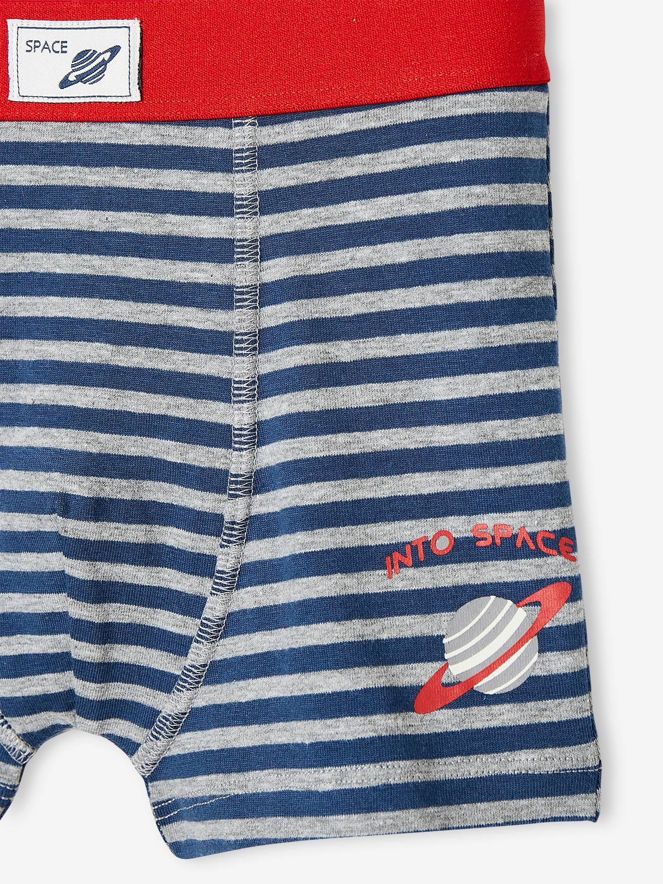 Vertbaudet 3er-Pack Jungen Boxershorts Oeko-Tex - marine