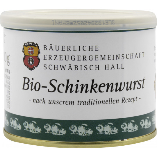 Bäuerliche EZG Schwäbisch Hall Bio-Schinkenwurst 200G