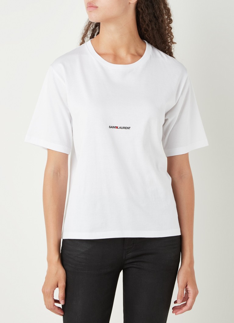 T-shirt Saint Laurent con logo stampato