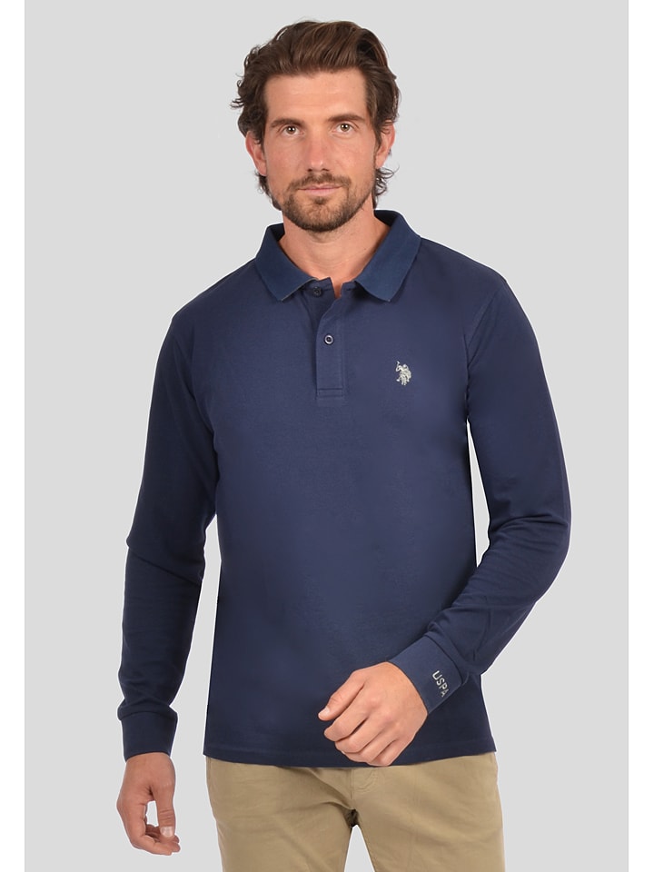 U.S. Polo Assn. Poloshirt in Dunkelblau günstig kaufen