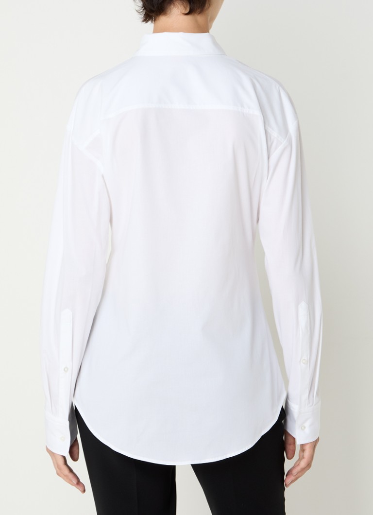 HUGO BOSS  The Girlfriend blouse met logoborduring