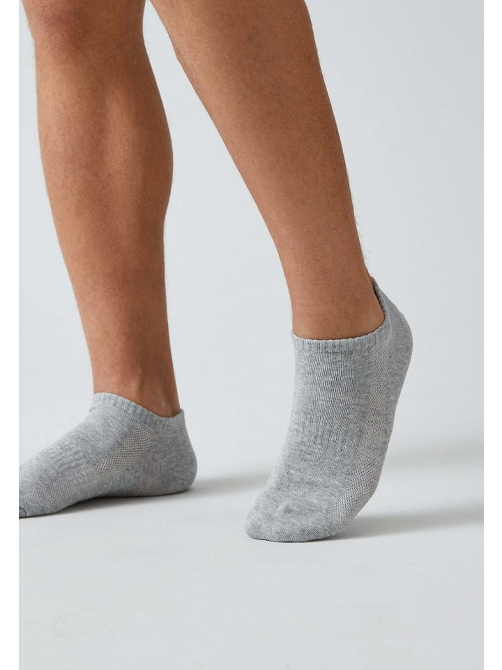 SNOCKS Sneaker Socken aus Bio-Baumwolle 6 Paar in Grau günstig kaufen