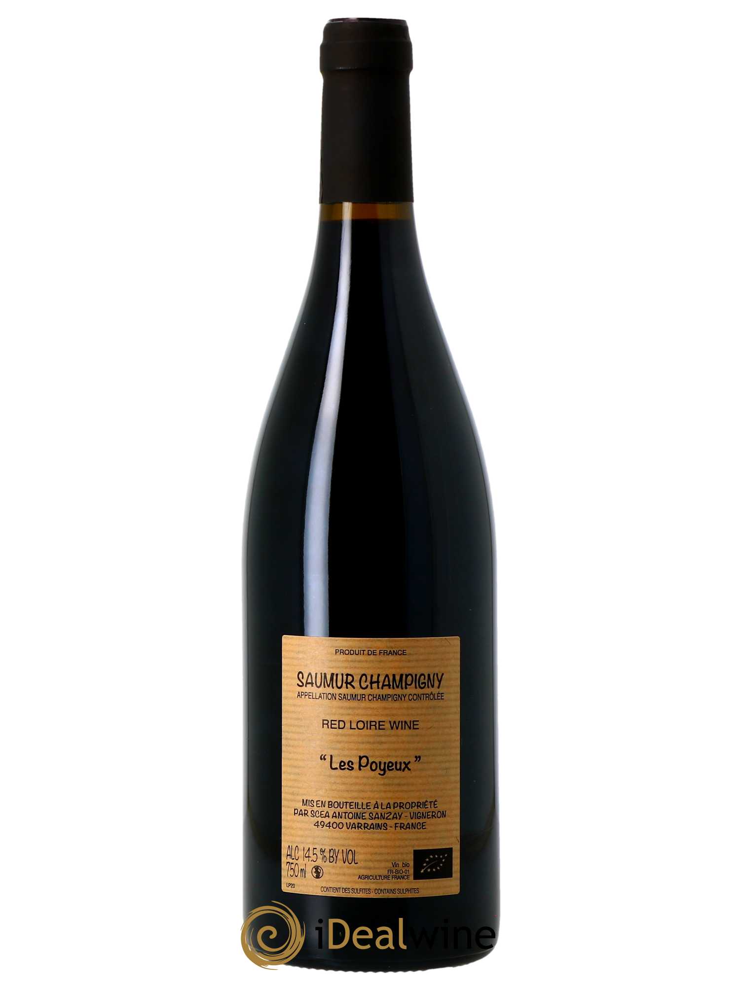 Saumur-Champigny Les Poyeux Antoine Sanzay  2020 - Lot de 1 Bouteille