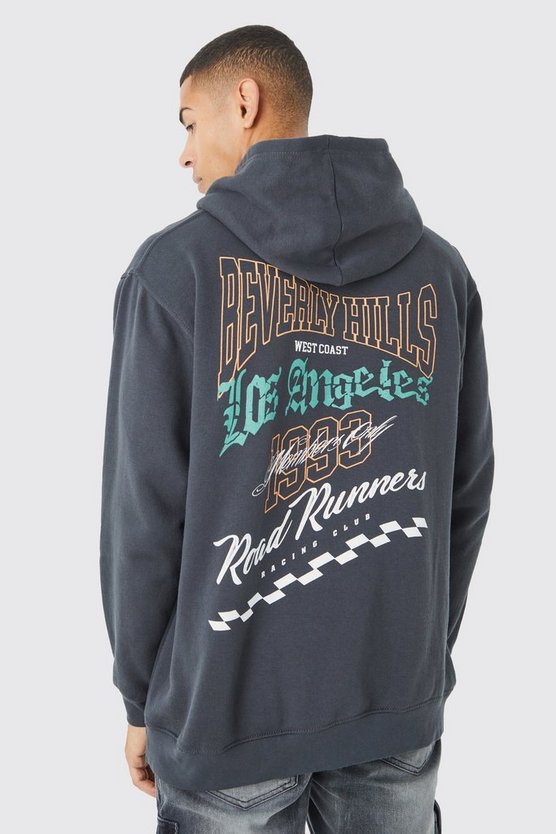 Oversize Hoodie mit Beverly Hills Print