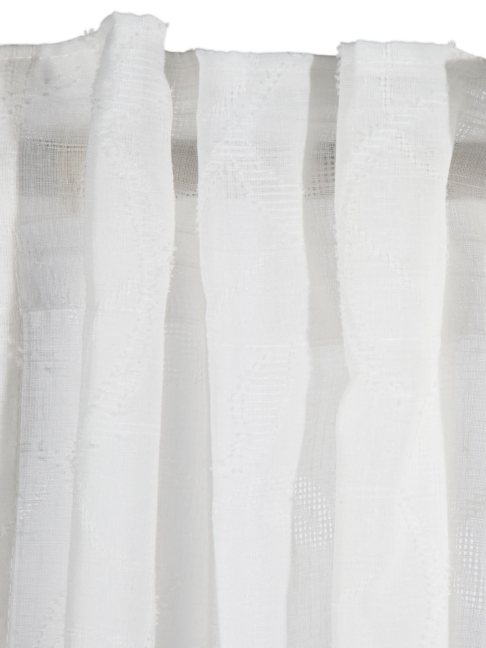 Enna Vorhang mit Gardinenband, Offwhite