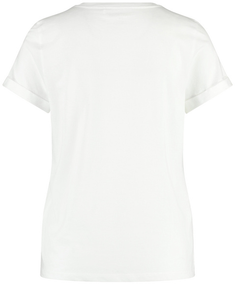 T-Shirt aus Baumwolle mit Ziersteinchen
