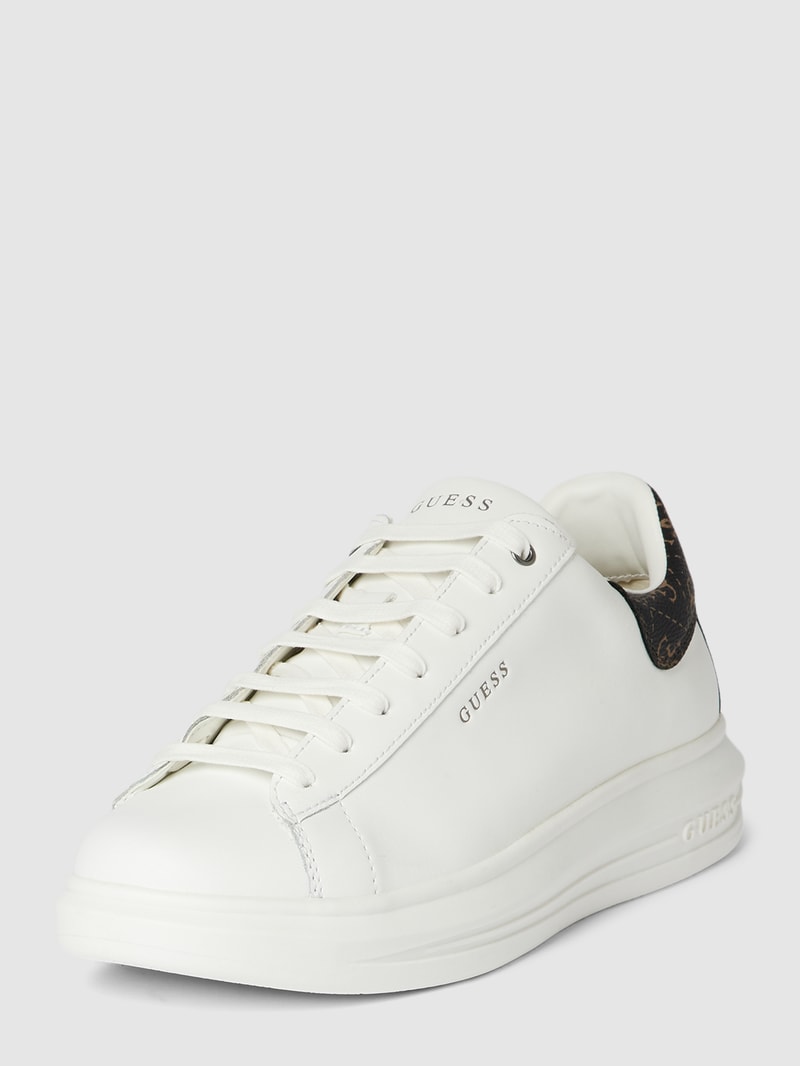 Sneaker mit Label-Print Modell 'VIBO' in weiß