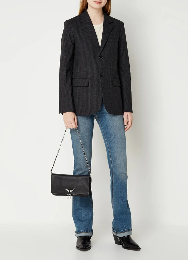 Pochette en cuir Zadig&Voltaire Rock avec bandoulière amovible