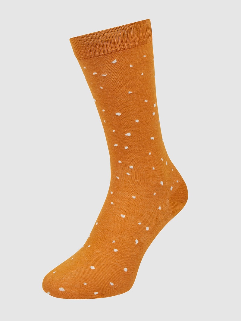 Socken mit Stretch-Anteil in mittelbraun