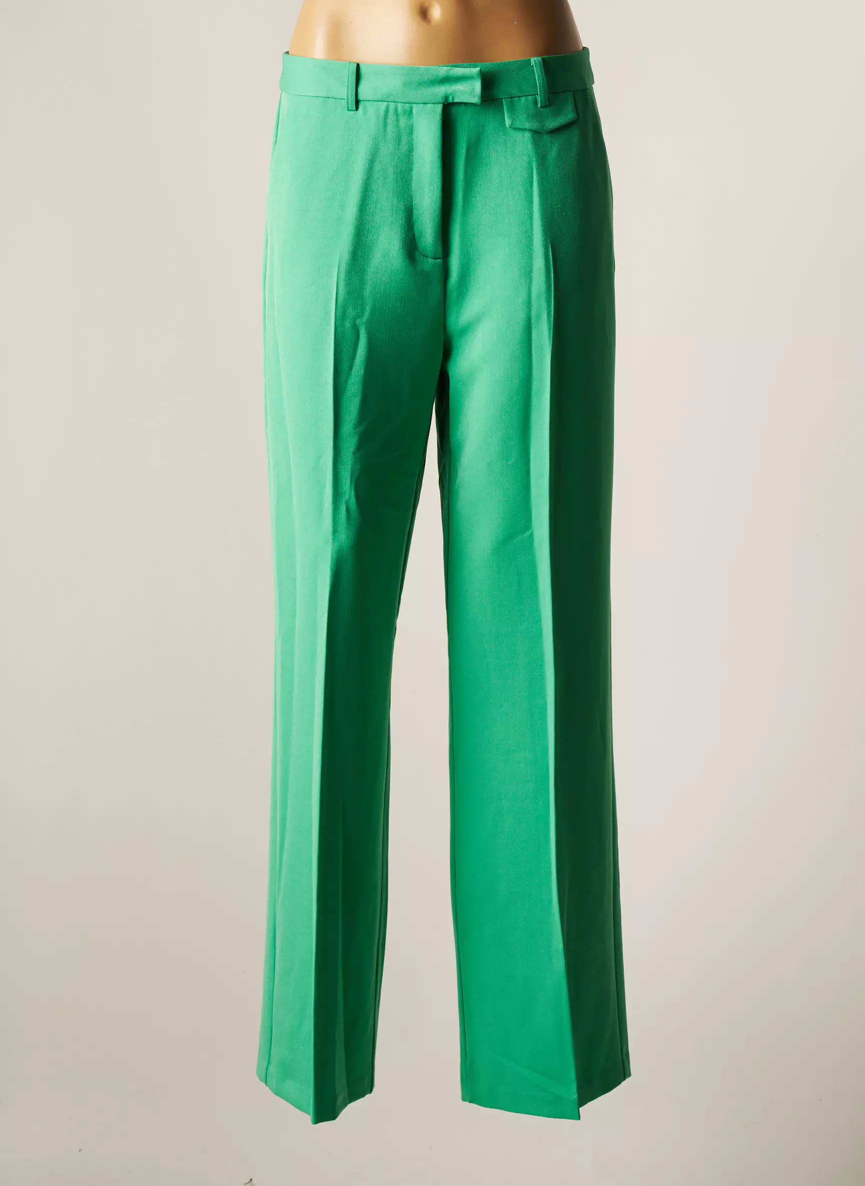 B Young Pantalons Chino Femme couleur vert