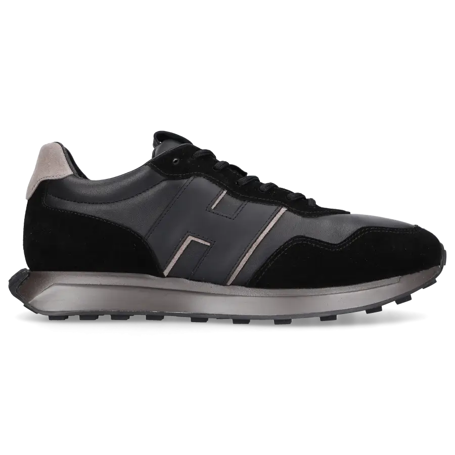 Hogan - Sneaker low H601 Veloursleder - schwarz