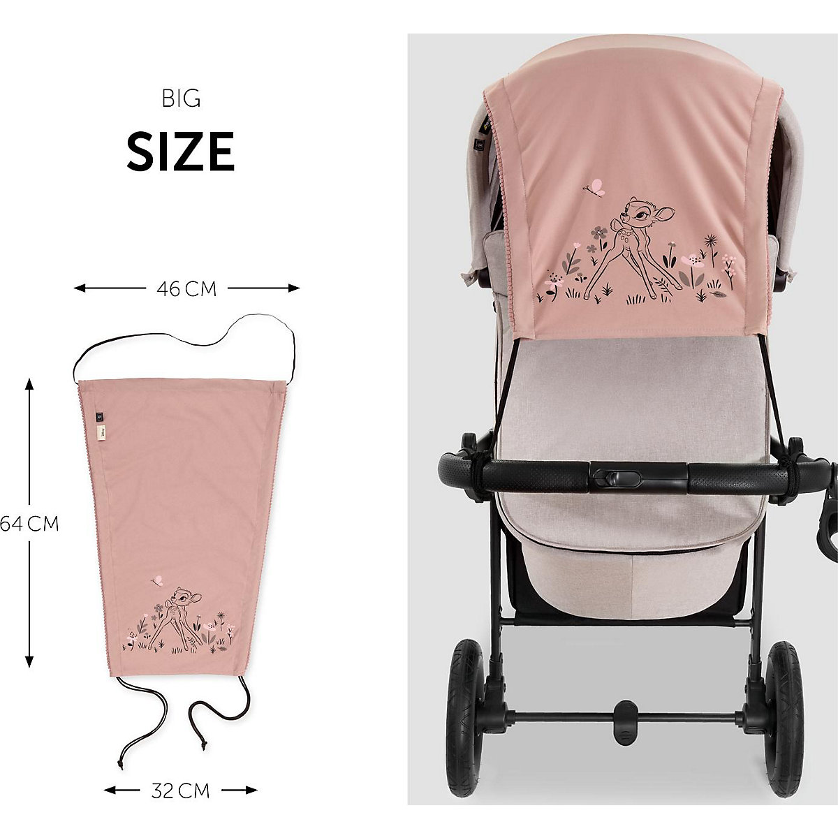 Sonnensegel  Bambi, rose