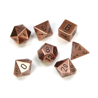 Solid Metal Copper Colour Würfel (7)