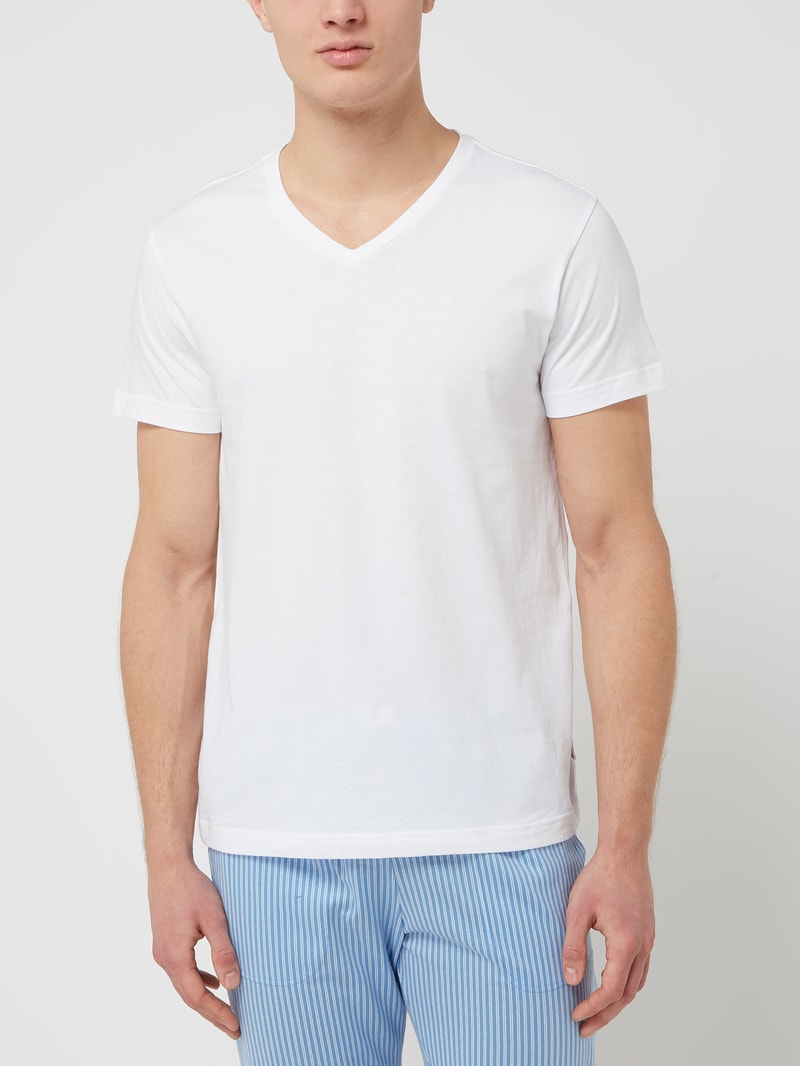 T-Shirt aus Baumwolle im 2er-Pack in weiß