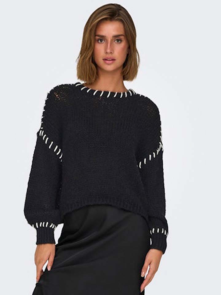 ONLY Pullover in Schwarz günstig kaufen