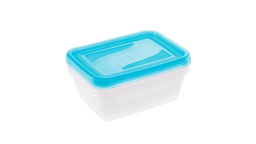 keeeper Frischhaltedosen Set Fredo Fresh 3-tlg. 1,25l fresh-blue transparent