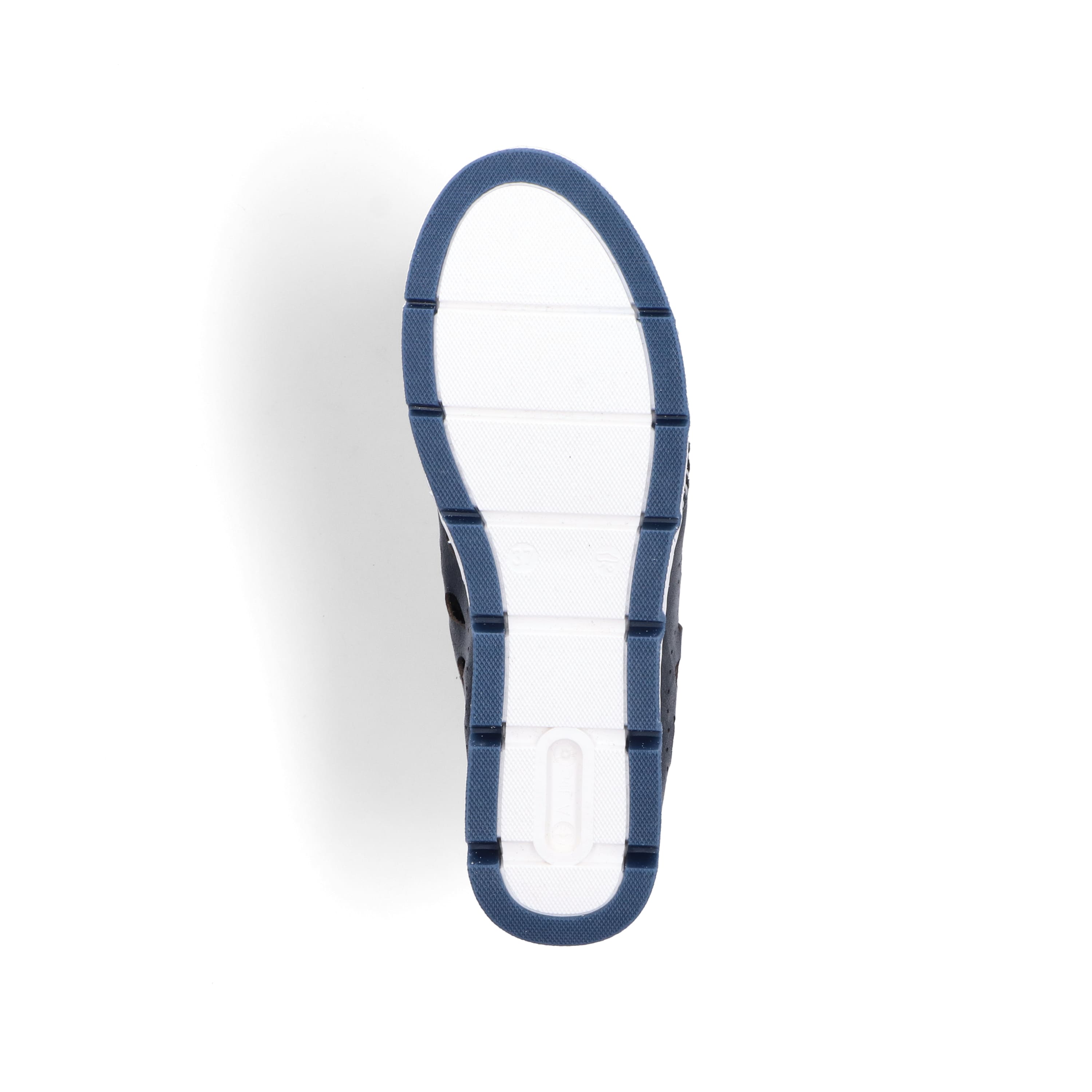 Rieker Damen Slipper stahlblau