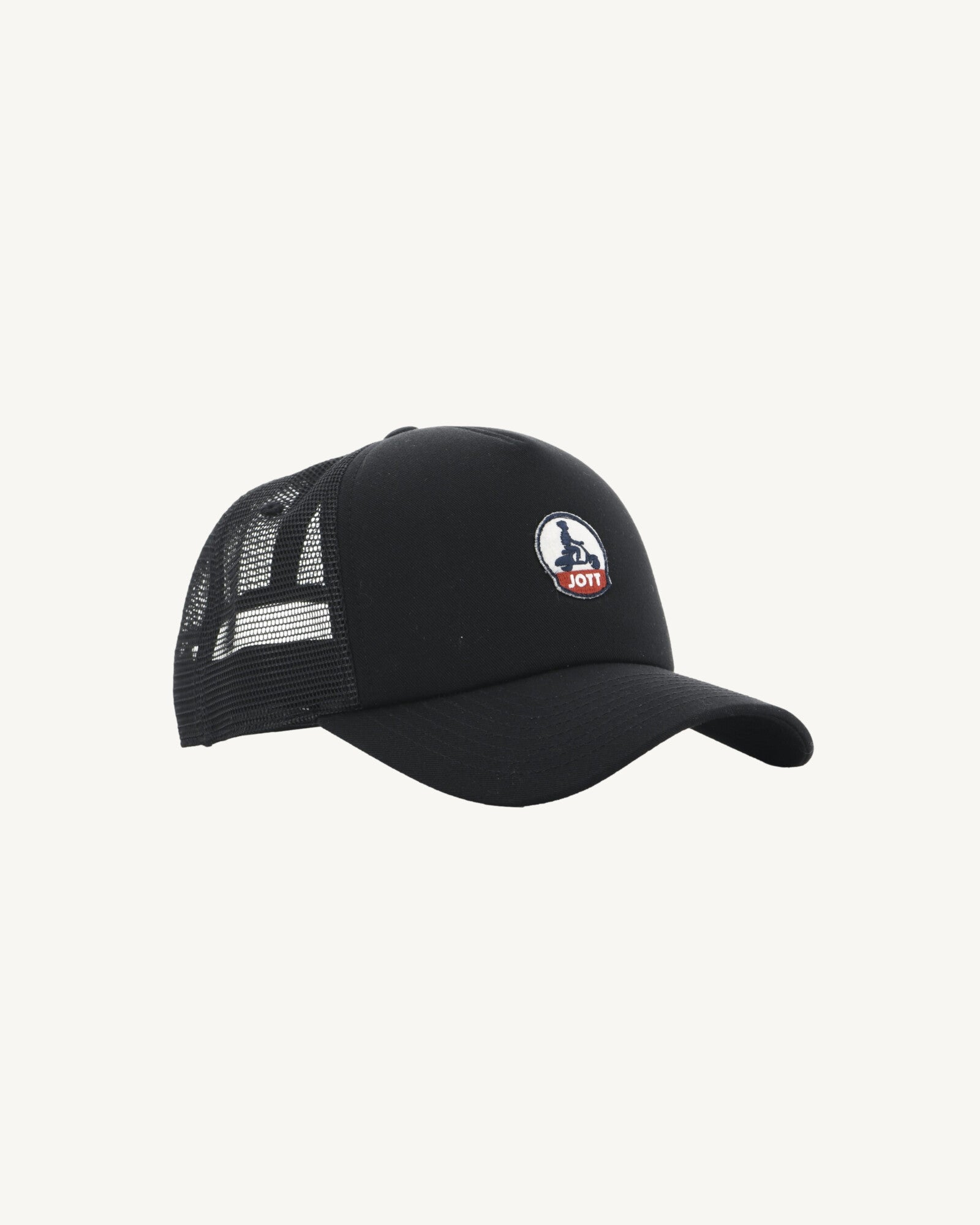 Casquette en coton et mesh Noir Rise