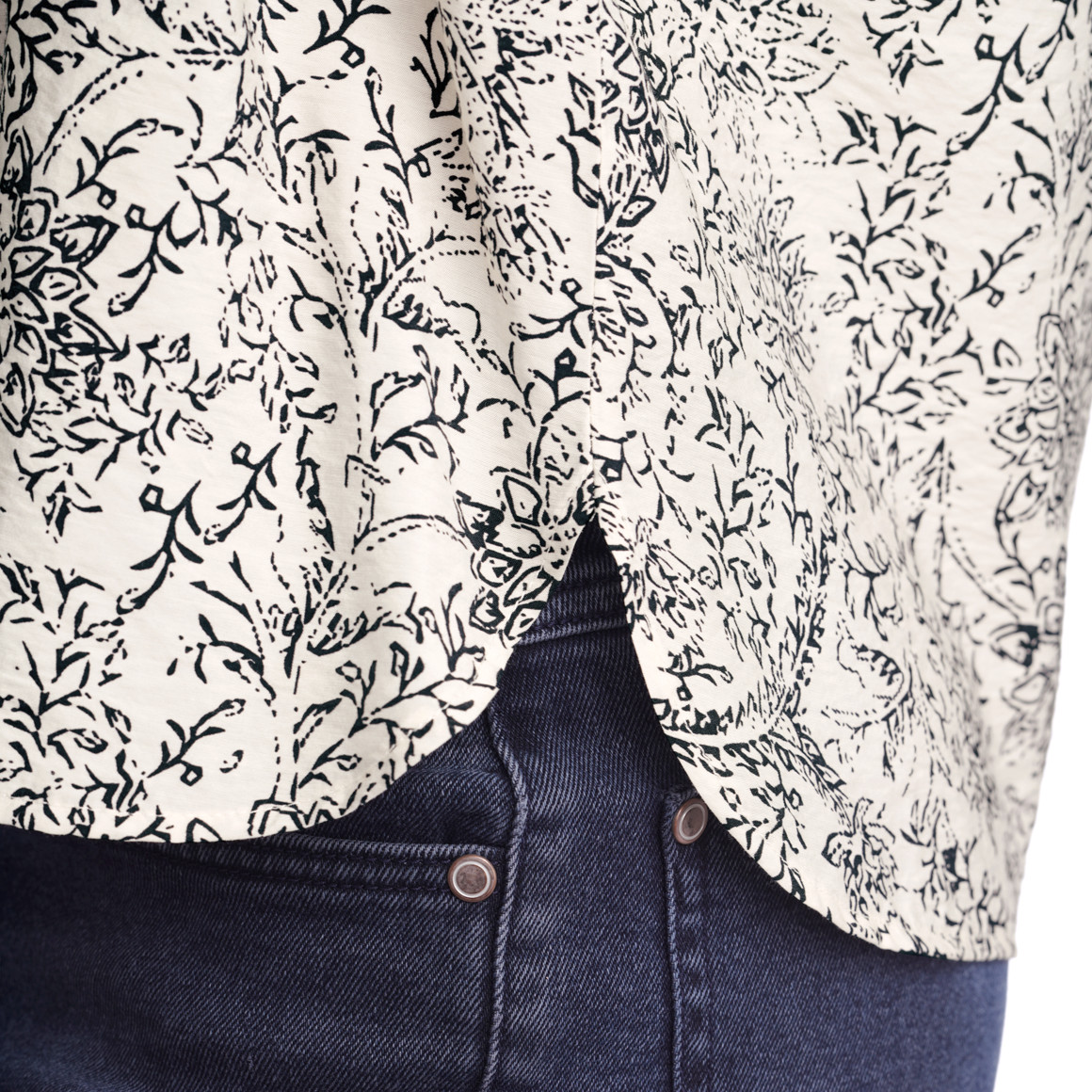 Damen Bluse mit Allover-Print