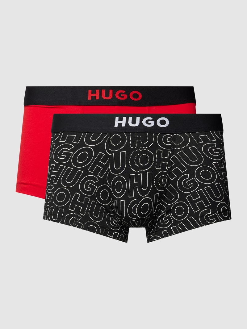Trunks mit Label-Bund Modell 'BROTHER' im 2er-Pack in rot